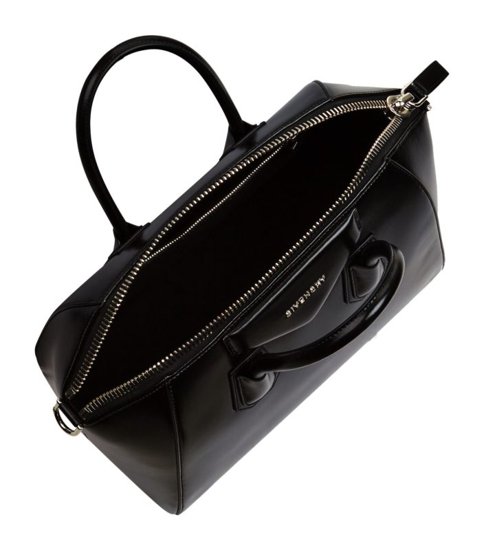Givenchy Medium Antigona Rubber Effect Bag in Black